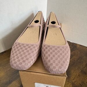 Rothy’s The Max Square Mary Jane Dusty Lilac Basketweave Size 9 NEW
